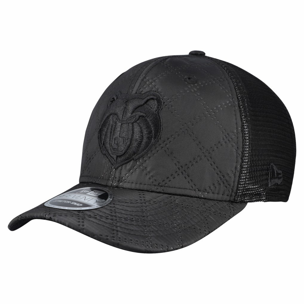 Black Memphis Grizzlies Quilted 9SEVENTY Trucker Adjustable Hat | NBA
