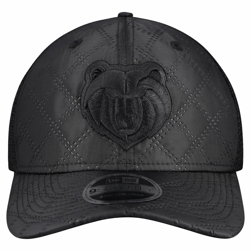 Black Memphis Grizzlies Quilted 9SEVENTY Trucker Adjustable Hat | NBA