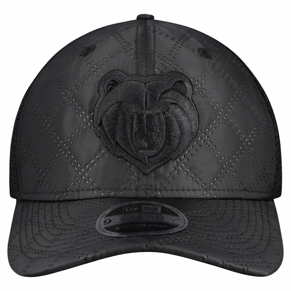 Black Memphis Grizzlies Quilted 9SEVENTY Trucker Adjustable Hat | NBA