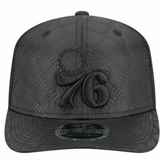 Black Philadelphia 76ers Quilted 9SEVENTY Trucker Adjustable Hat | NBA