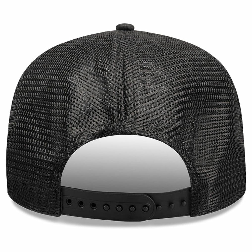 Black Chicago Bulls Quilted 9SEVENTY Trucker Adjustable Hat | NBA
