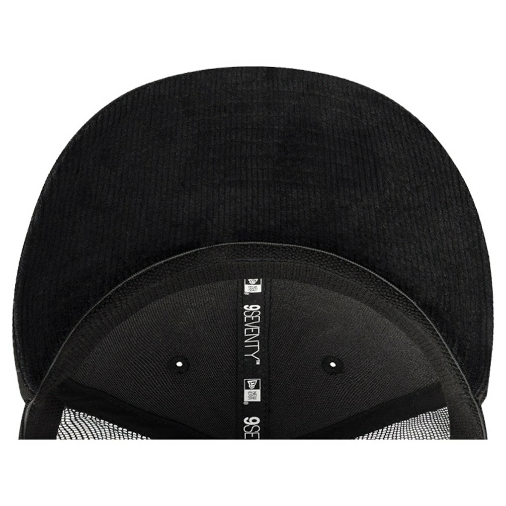 Black Chicago Bulls Quilted 9SEVENTY Trucker Adjustable Hat | NBA
