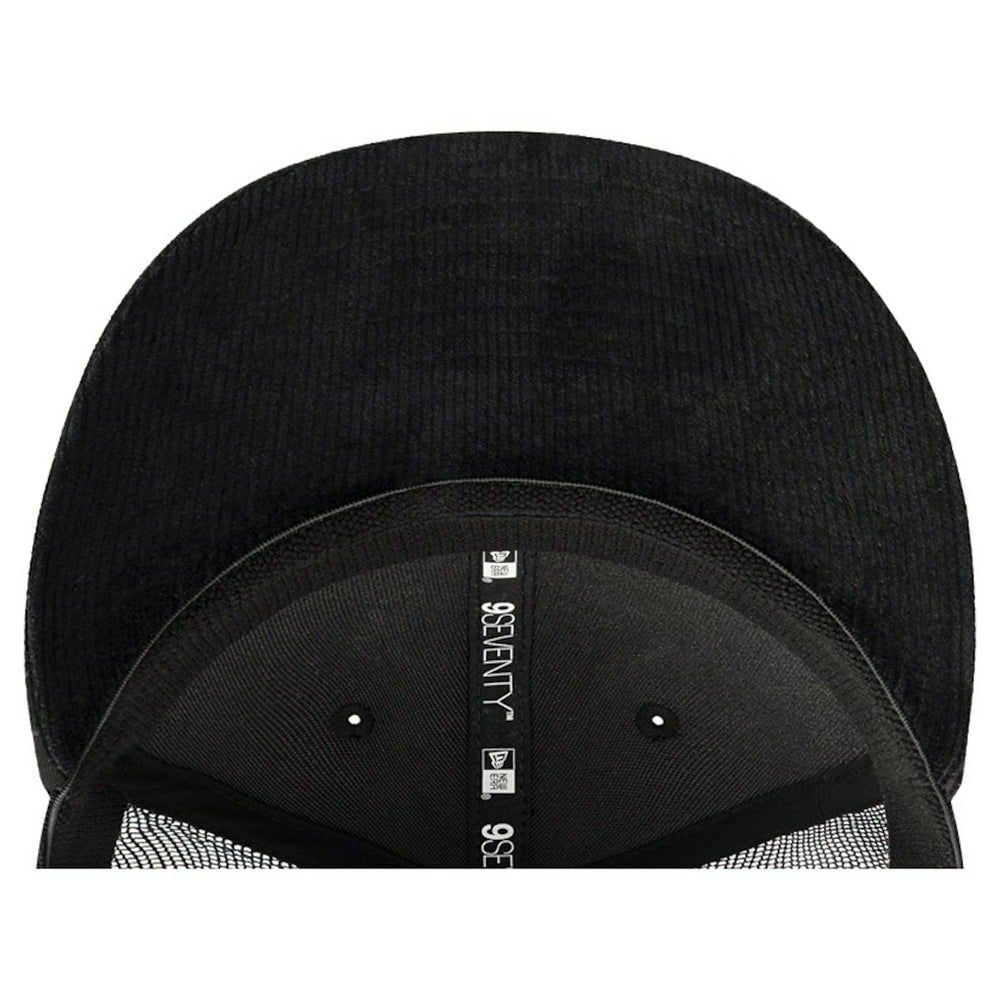 Black Chicago Bulls Quilted 9SEVENTY Trucker Adjustable Hat | NBA