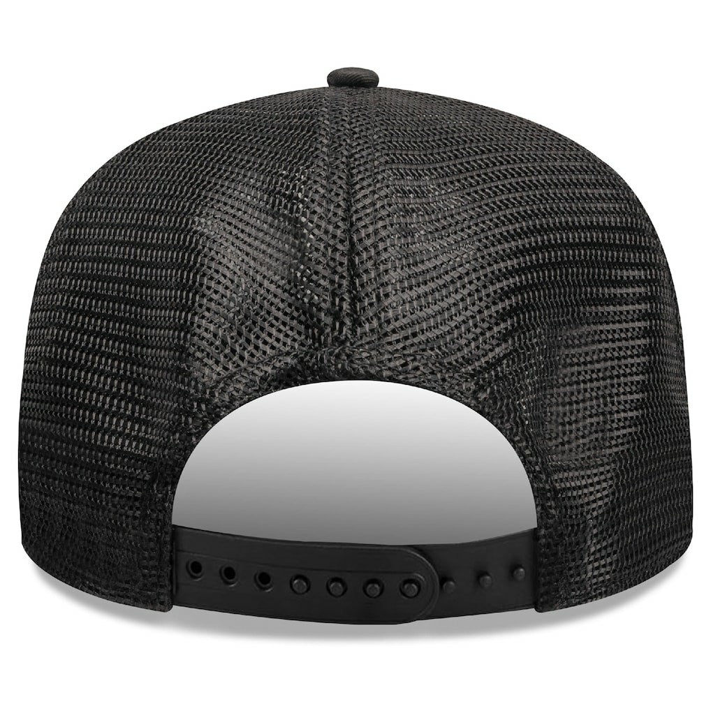 Black Boston Celtics Quilted 9SEVENTY Trucker Adjustable Hat | NBA