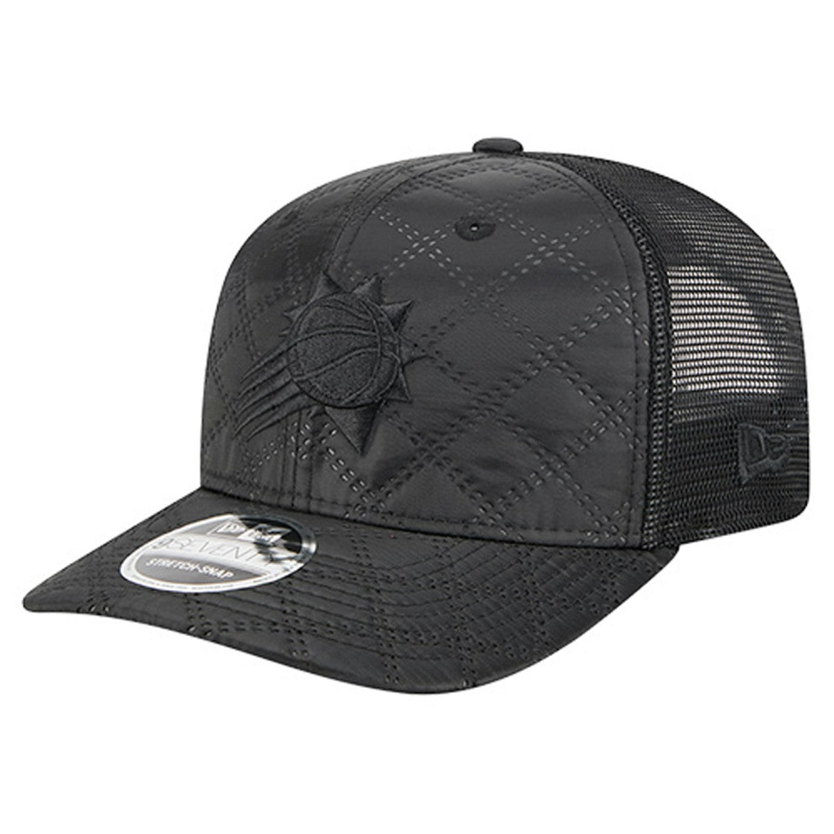 Black Phoenix Suns Quilted 9SEVENTY Trucker Adjustable Hat | NBA