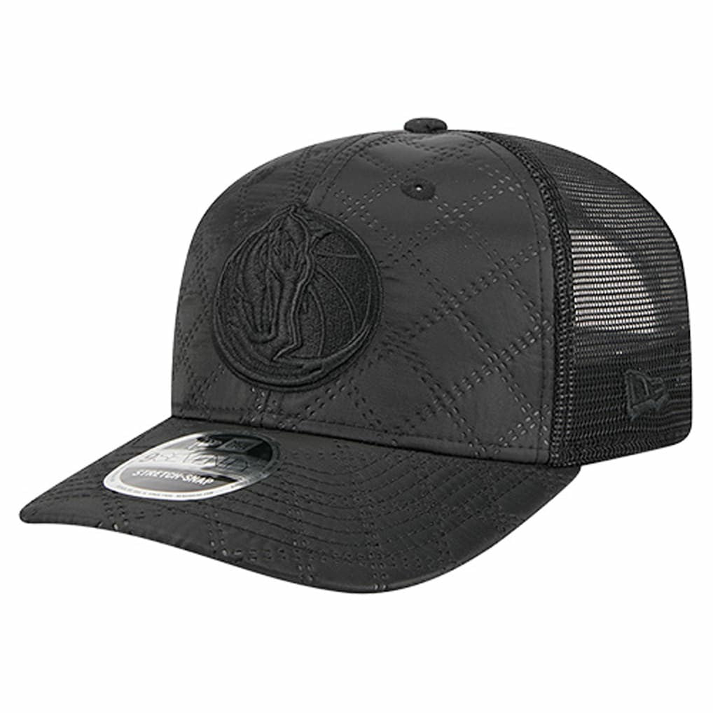 Black Dallas Mavericks Quilted 9SEVENTY Trucker Adjustable Hat sale | NBA