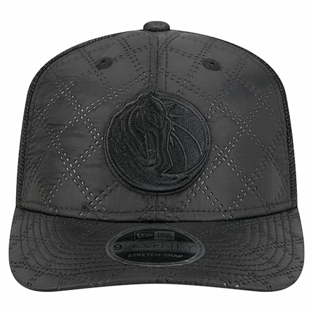 Black Dallas Mavericks Quilted 9SEVENTY Trucker Adjustable Hat sale | NBA