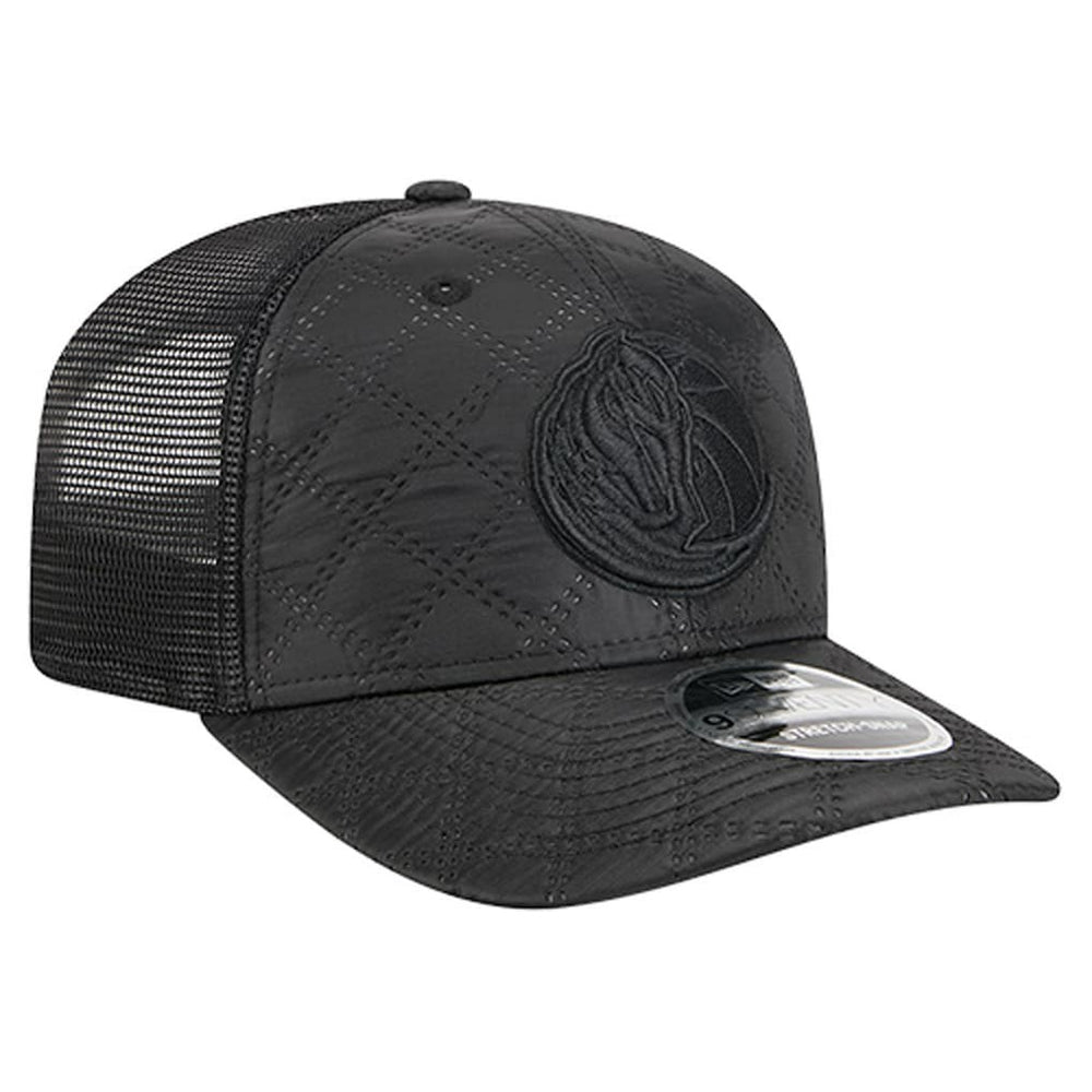 Black Dallas Mavericks Quilted 9SEVENTY Trucker Adjustable Hat sale | NBA