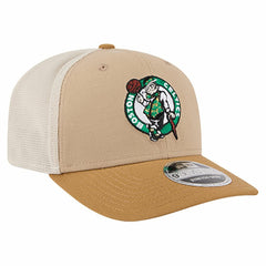 Tan/Light Brown Boston Celtics Two-Tone 9SEVENTY Adjustable Trucker Hat | NBA
