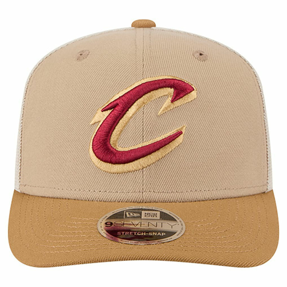 Tan/Light Brown Cleveland Cavaliers Two-Tone 9SEVENTY Adjustable Trucker Hat sale | NBA
