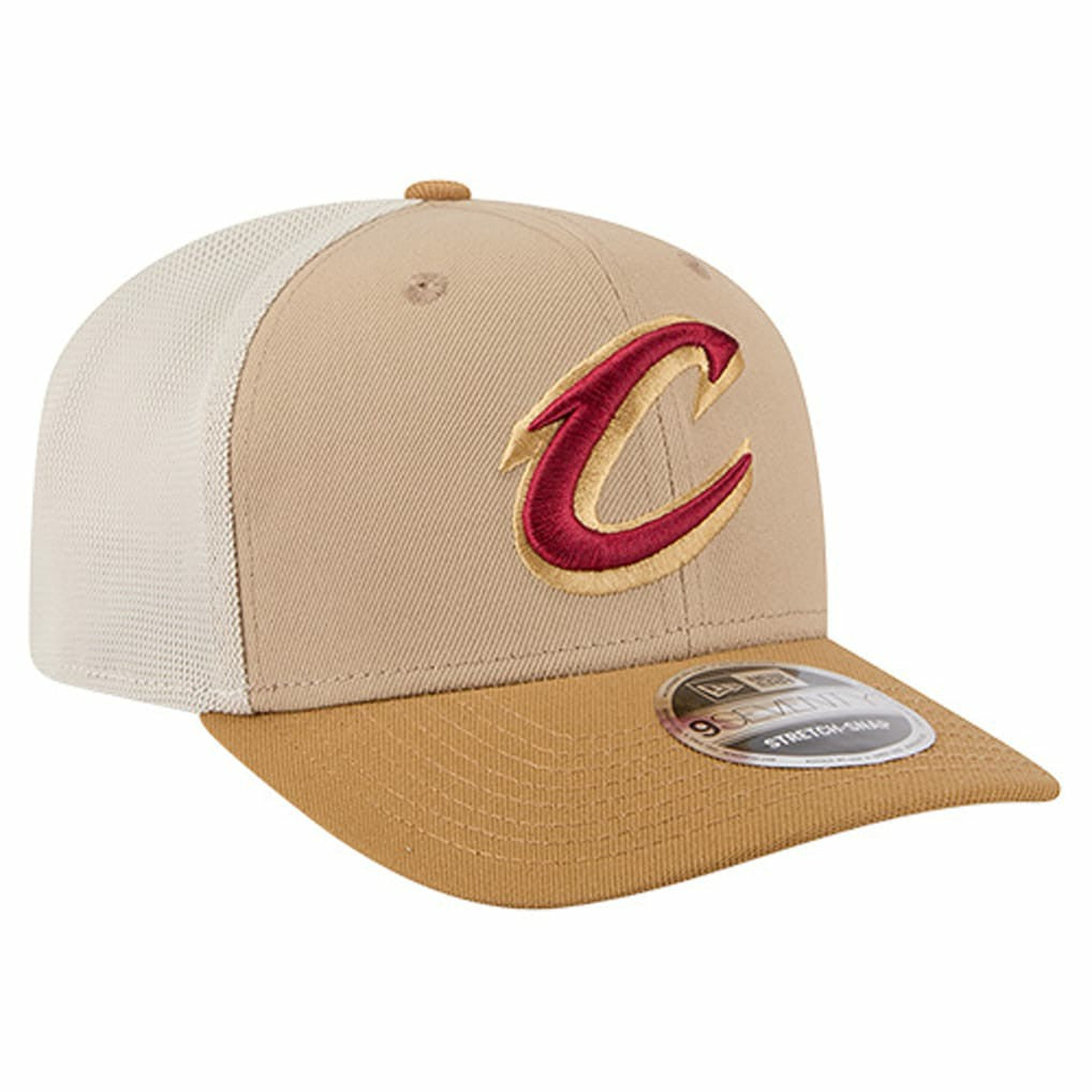 Tan/Light Brown Cleveland Cavaliers Two-Tone 9SEVENTY Adjustable Trucker Hat sale | NBA