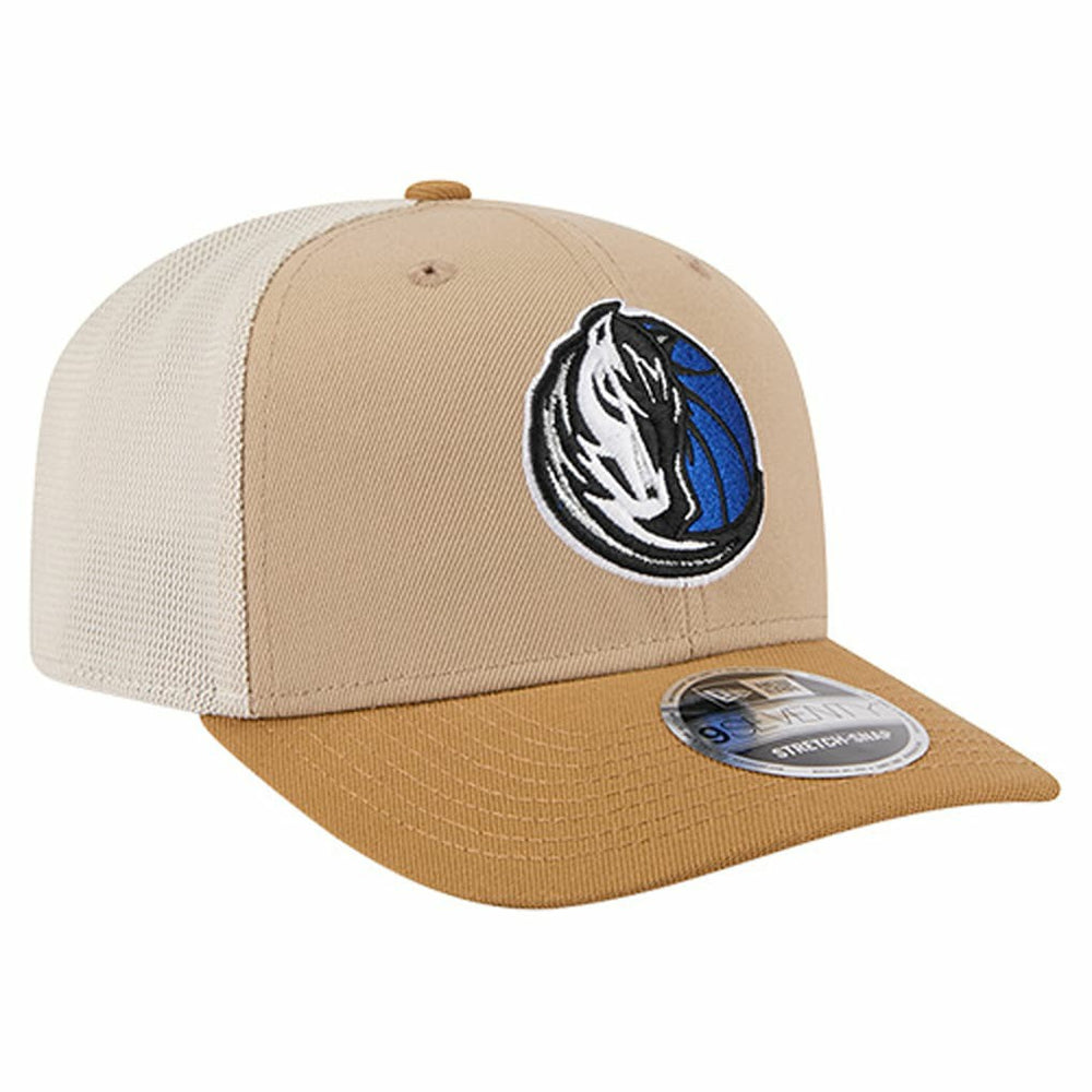 Tan/Light Brown Dallas Mavericks Two-Tone 9SEVENTY Adjustable Trucker Hat sale | NBA