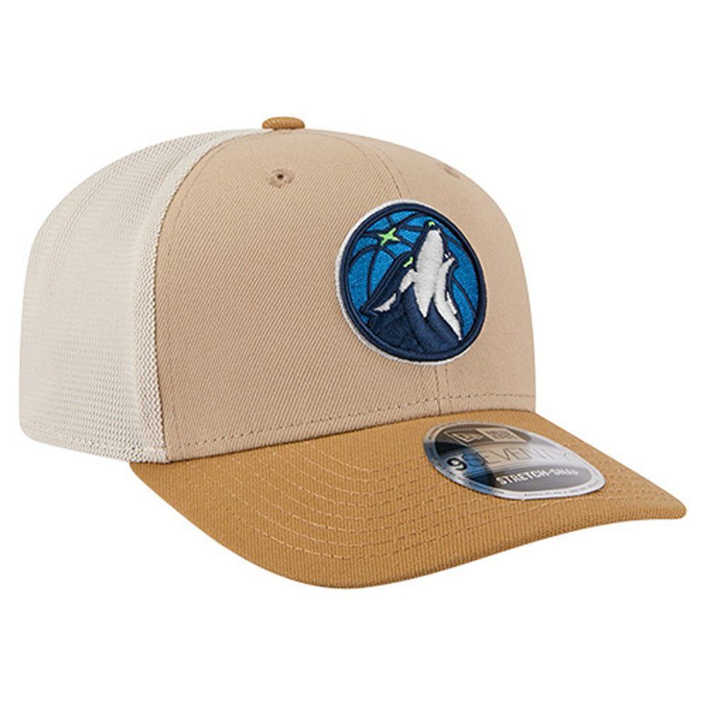 Tan/Light Brown Minnesota Timberwolves Two-Tone 9SEVENTY Adjustable Trucker Hat | NBA