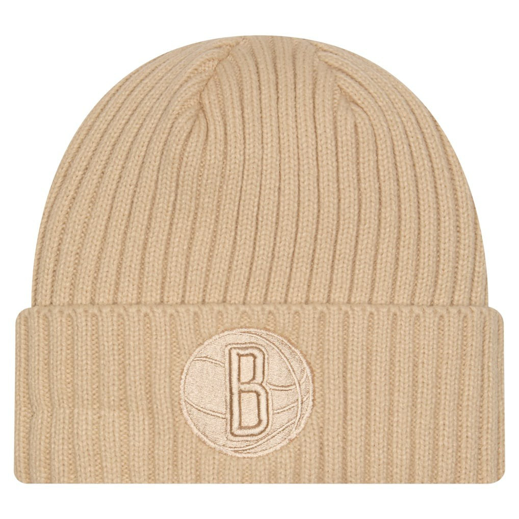 Tan Brooklyn Nets Color Pack Cuffed Knit Hat | NBA