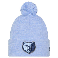 Light Blue Memphis Grizzlies Marled Cuffed Knit Hat with Pom | NBA