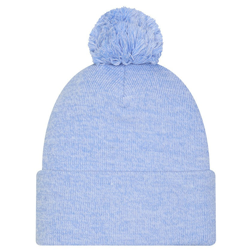 Light Blue Memphis Grizzlies Marled Cuffed Knit Hat with Pom | NBA