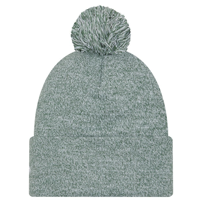 Hunter Green Milwaukee Bucks Marled Cuffed Knit Hat with Pom | NBA