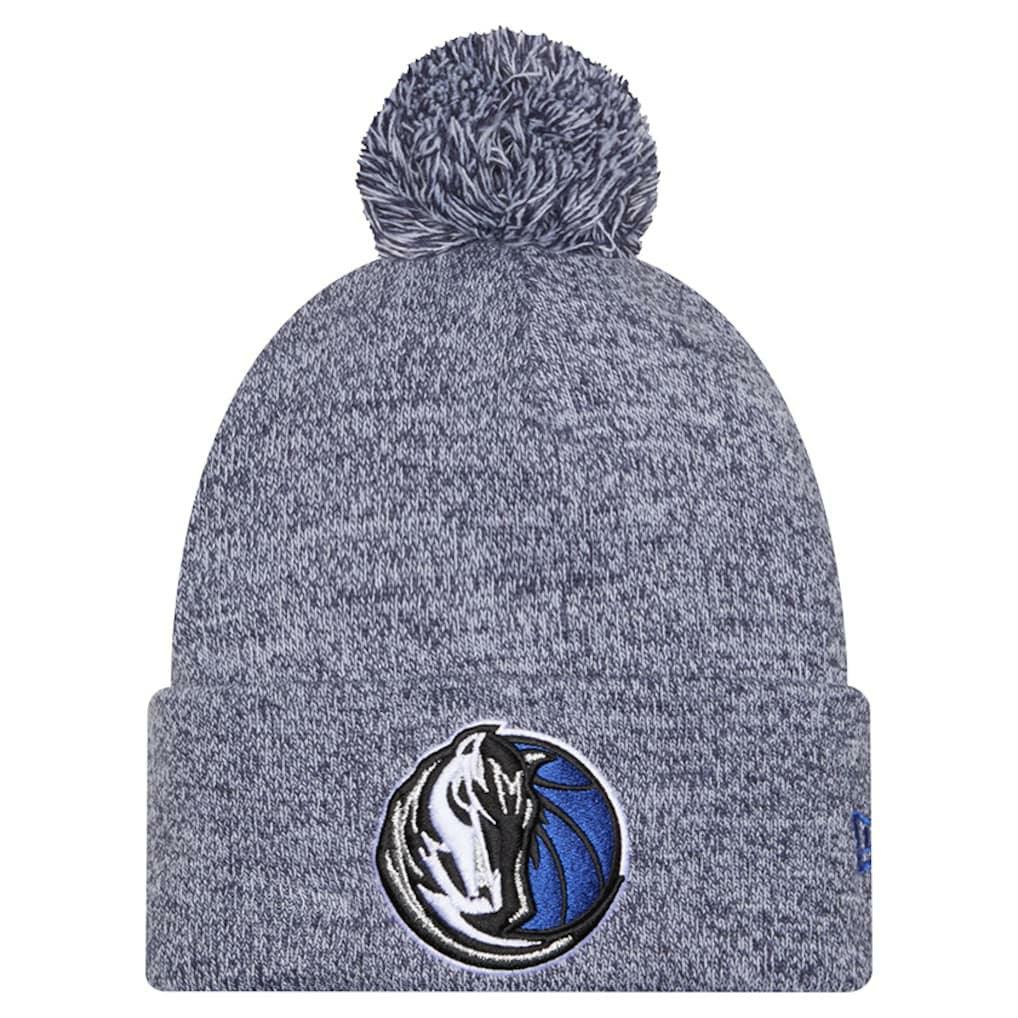 Navy Dallas Mavericks Marled Cuffed Knit Hat with Pom sale | NBA
