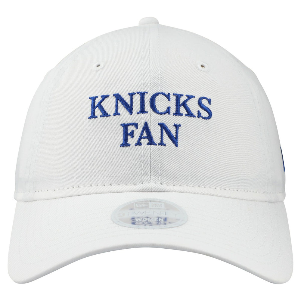 White New York Knicks Women's Team Fan 9TWENTY Adjustable Hat | NBA