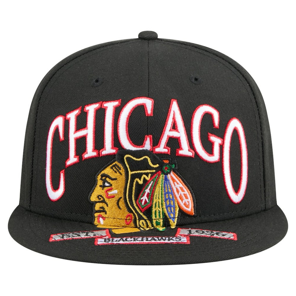 Chicago Blackhawks New Era Oversized Vintage Arch 59Fifty Fitted Hat -  NHL Hats