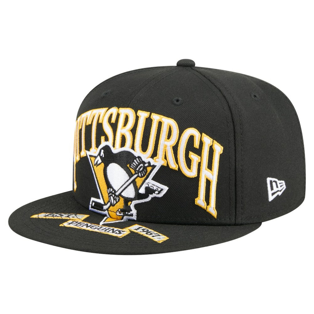 Pittsburgh Penguins New Era Oversized Vintage Arch 59Fifty Fitted Hat -  NHL Hats