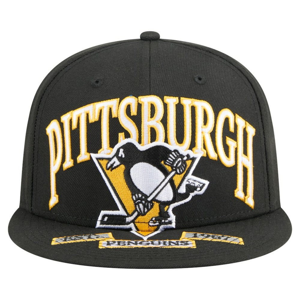 Pittsburgh Penguins New Era Oversized Vintage Arch 59Fifty Fitted Hat -  NHL Hats