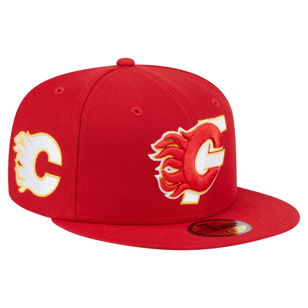Calgary Flames New Era Deceptor 59FIFTY Fitted Hat -  NHL Hats