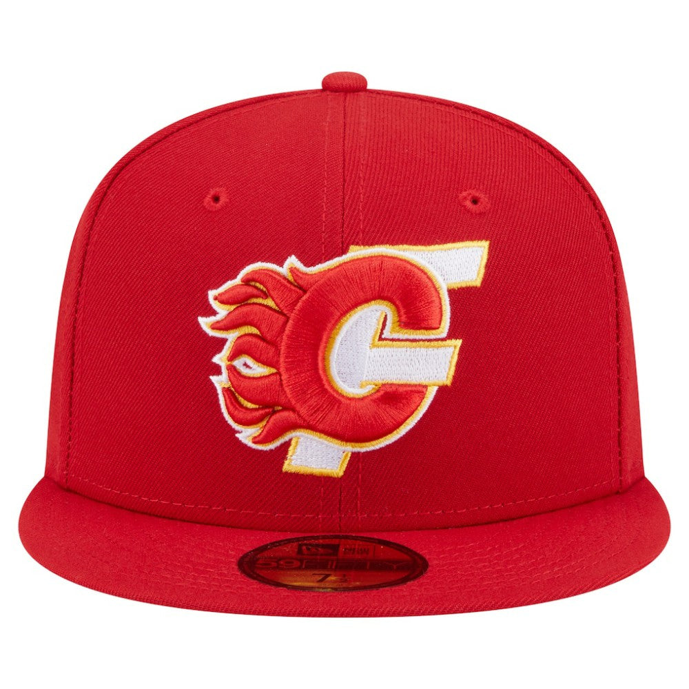 Calgary Flames New Era Deceptor 59FIFTY Fitted Hat -  NHL Hats