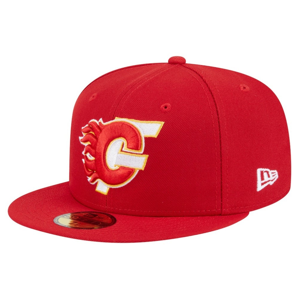 Calgary Flames New Era Deceptor 59FIFTY Fitted Hat -  NHL Hats