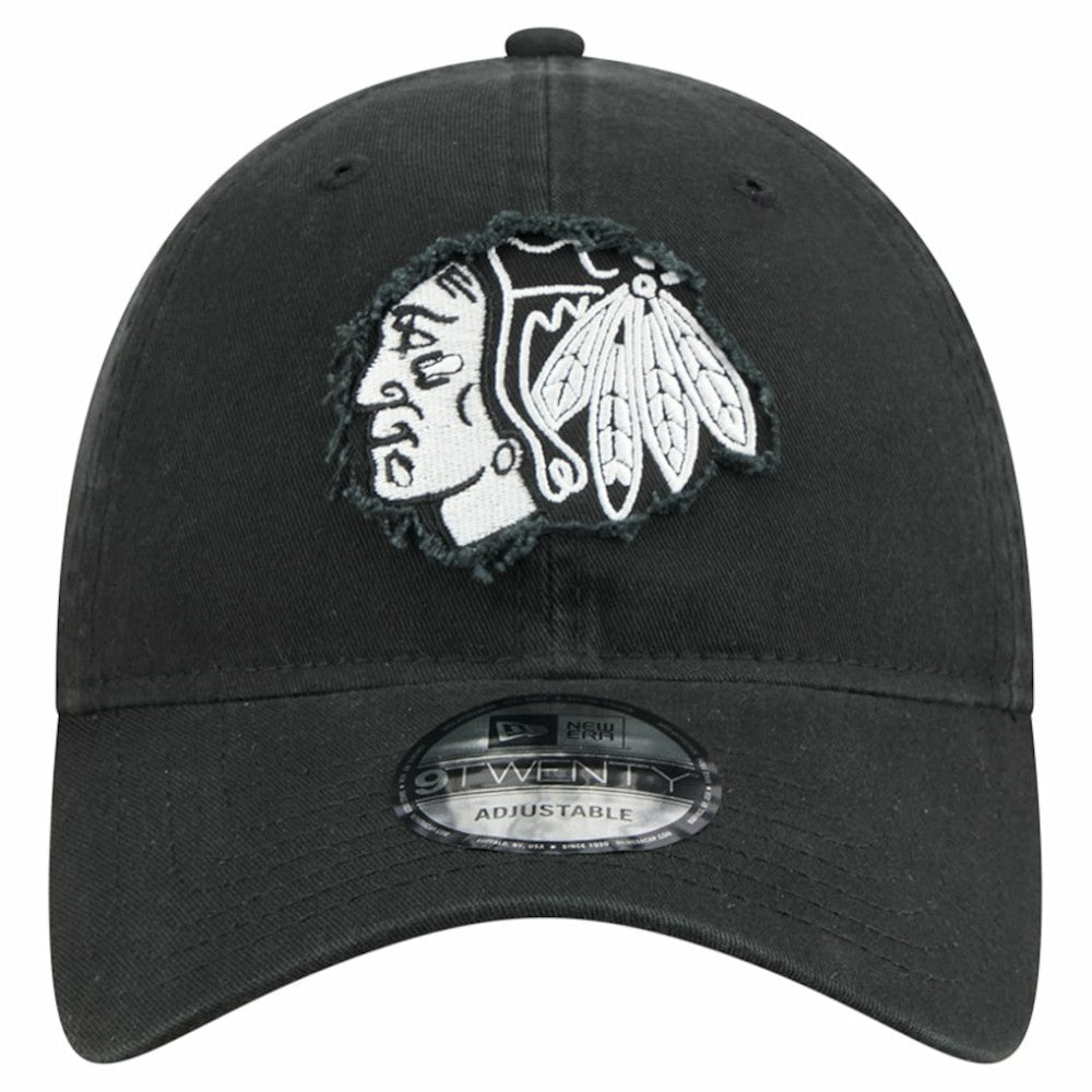 Chicago Blackhawks New Era Stamp Fabric Applique 9TWENTY Adjustable Hat -  NHL Hats