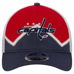 Washington Capitals New Era Hockey Sock 9FORTY A-Frame M-Crown Adjustable Trucker Hat -  NHL Hats
