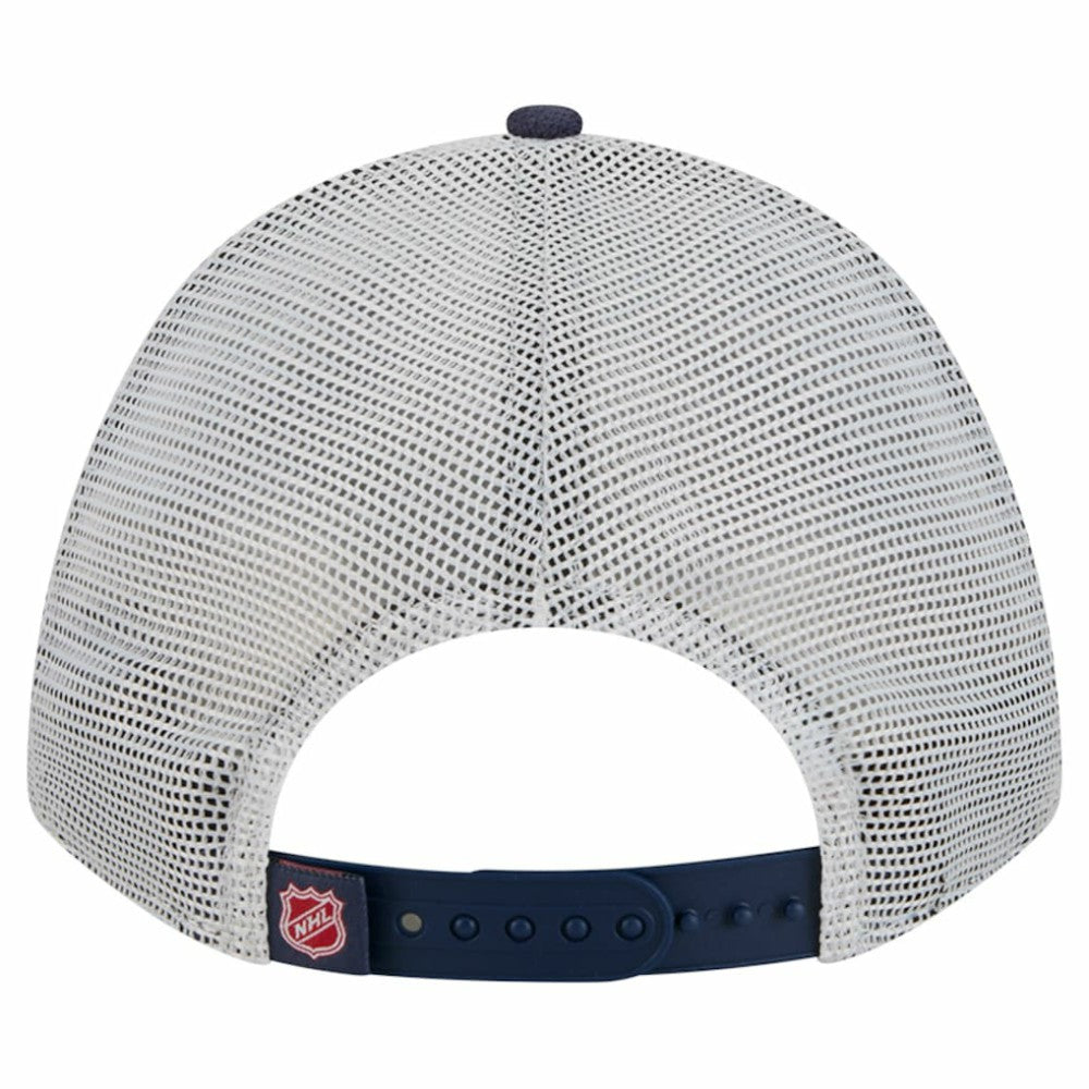 Washington Capitals New Era Hockey Sock 9FORTY A-Frame M-Crown Adjustable Trucker Hat -  NHL Hats