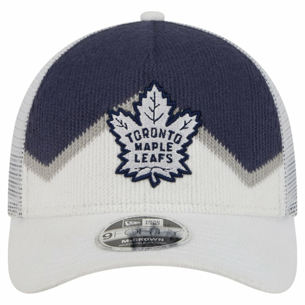 Toronto Maple Leafs New Era Hockey Sock 9FORTY A-Frame M-Crown Adjustable Trucker Hat -  NHL Hats