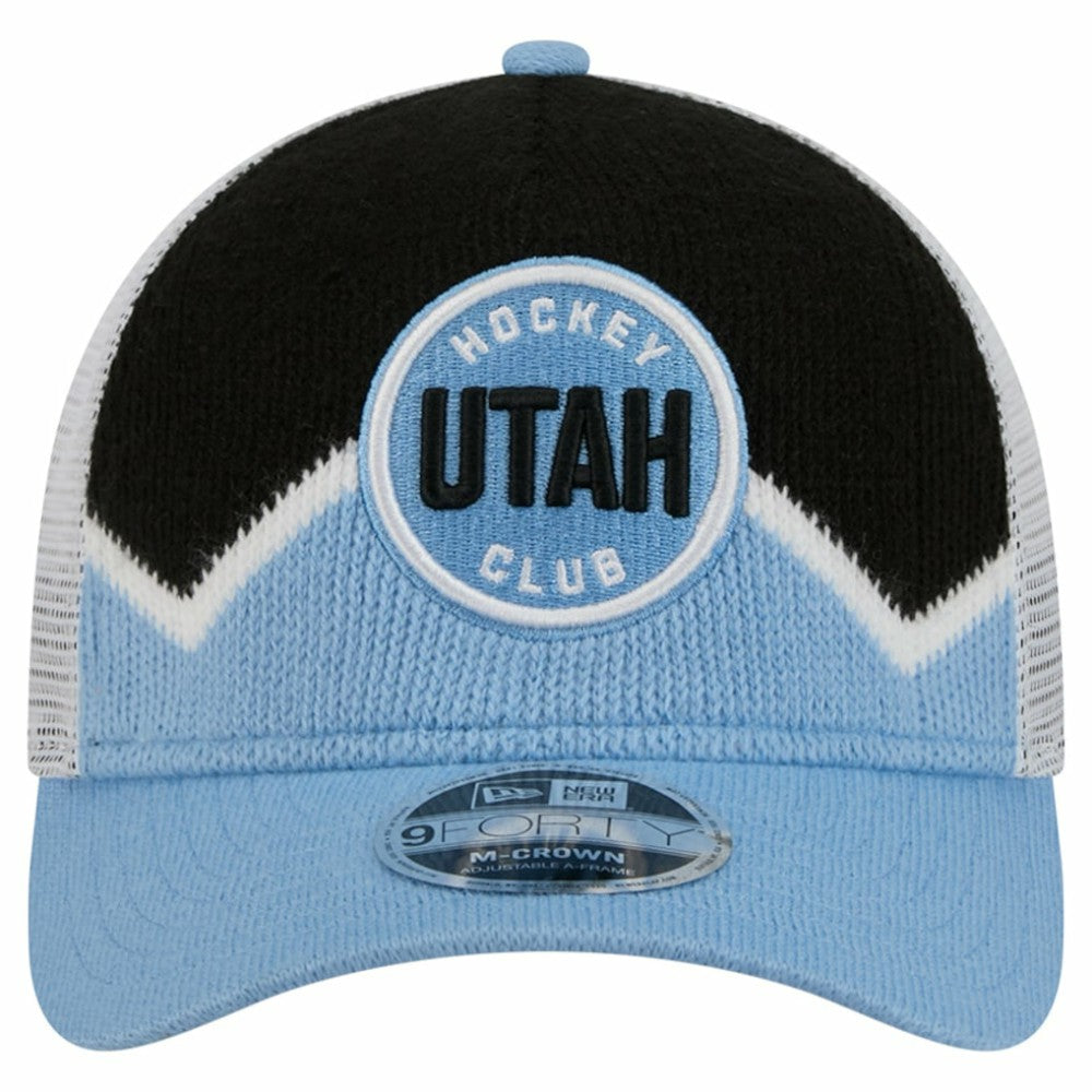 Utah Mammoth New Era Hockey Sock 9FORTY A-Frame M-Crown Adjustable Trucker Hat -  NHL Hats