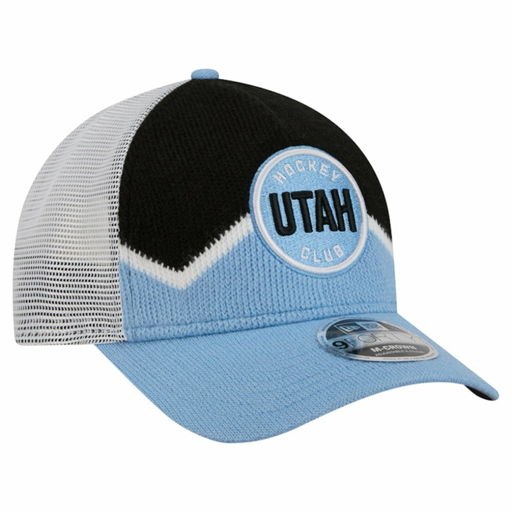 Utah Mammoth New Era Hockey Sock 9FORTY A-Frame M-Crown Adjustable Trucker Hat -  NHL Hats
