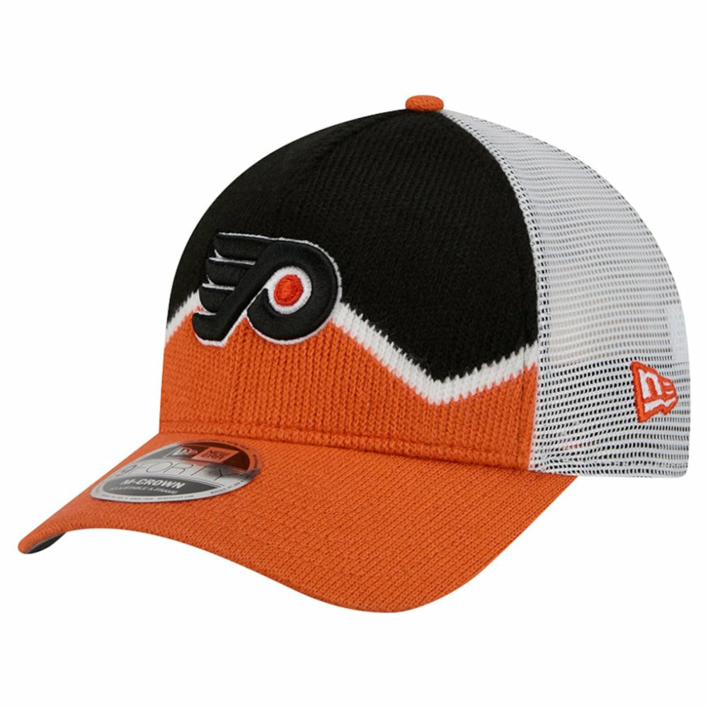 Philadelphia Flyers New Era Hockey Sock 9FORTY A-Frame M-Crown Adjustable Trucker Hat -  NHL Hats