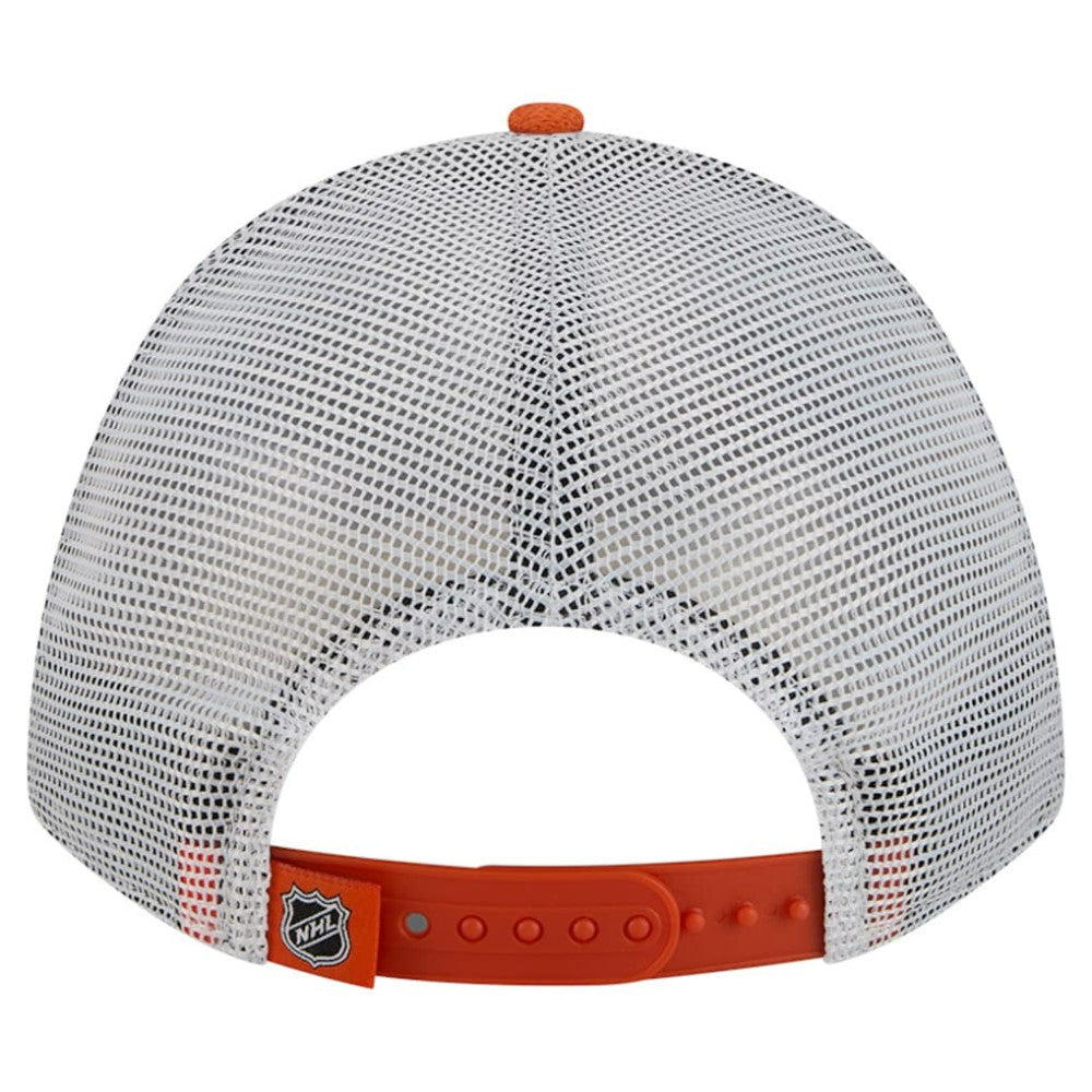 Philadelphia Flyers New Era Hockey Sock 9FORTY A-Frame M-Crown Adjustable Trucker Hat -  NHL Hats