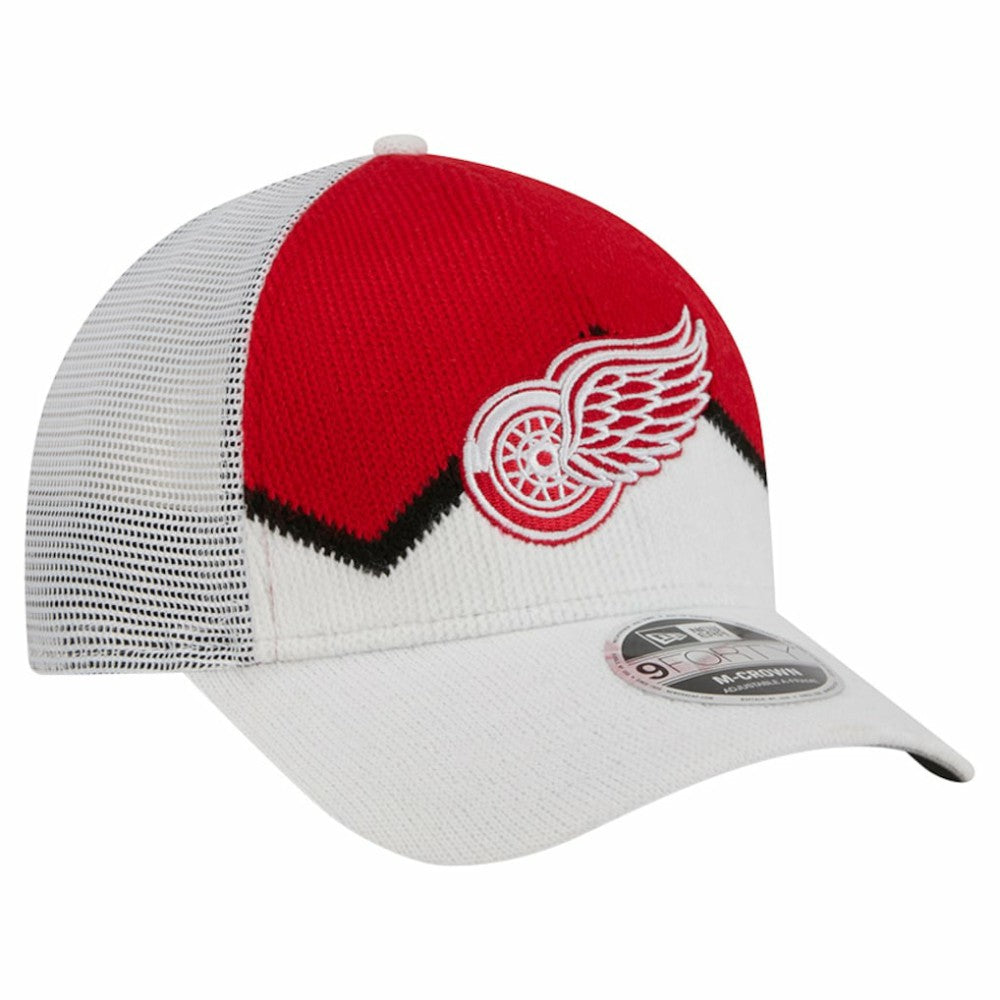 Detroit Red Wings New Era Hockey Sock 9FORTY A-Frame M-Crown Adjustable Trucker Hat -  NHL Hats