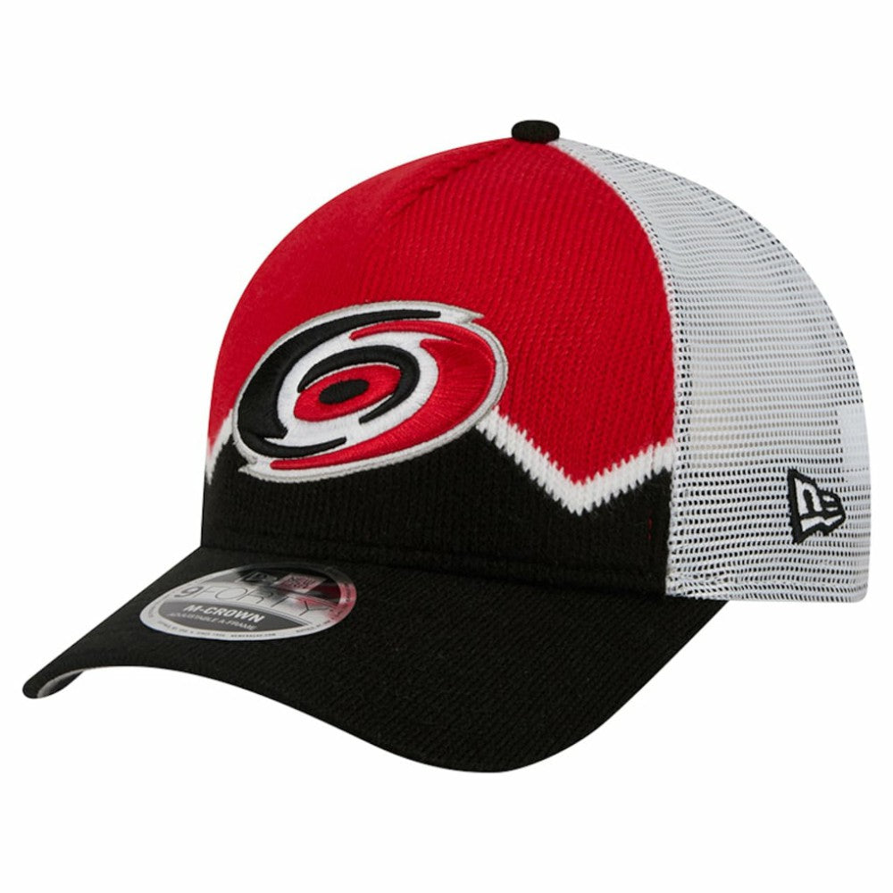 Carolina Hurricanes New Era Hockey Sock 9FORTY A-Frame M-Crown Adjustable Trucker Hat -  NHL Hats