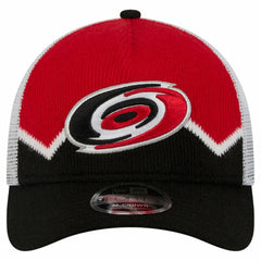 Carolina Hurricanes New Era Hockey Sock 9FORTY A-Frame M-Crown Adjustable Trucker Hat -  NHL Hats