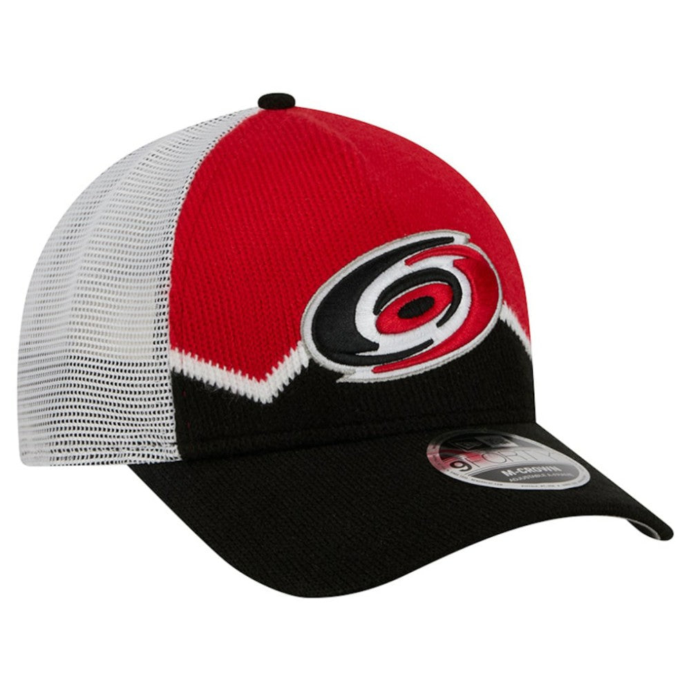 Carolina Hurricanes New Era Hockey Sock 9FORTY A-Frame M-Crown Adjustable Trucker Hat -  NHL Hats
