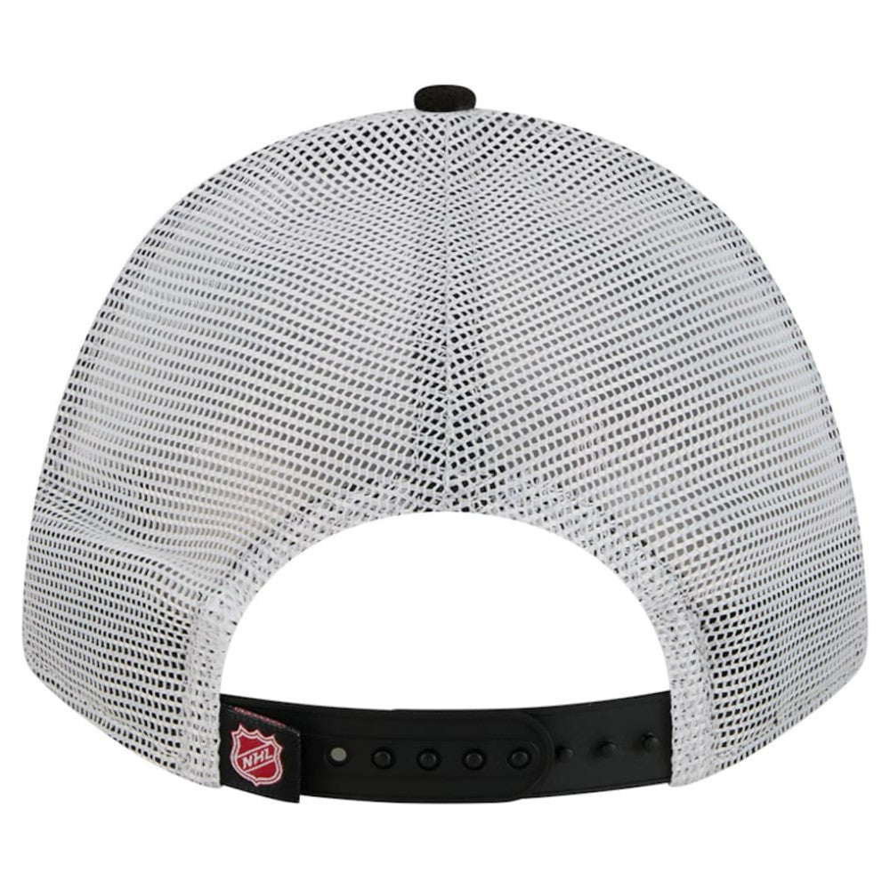 Carolina Hurricanes New Era Hockey Sock 9FORTY A-Frame M-Crown Adjustable Trucker Hat -  NHL Hats
