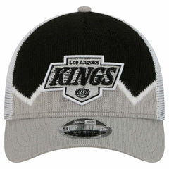 Los Angeles Kings New Era Hockey Sock 9FORTY A-Frame M-Crown Adjustable Trucker Hat -  NHL Hats