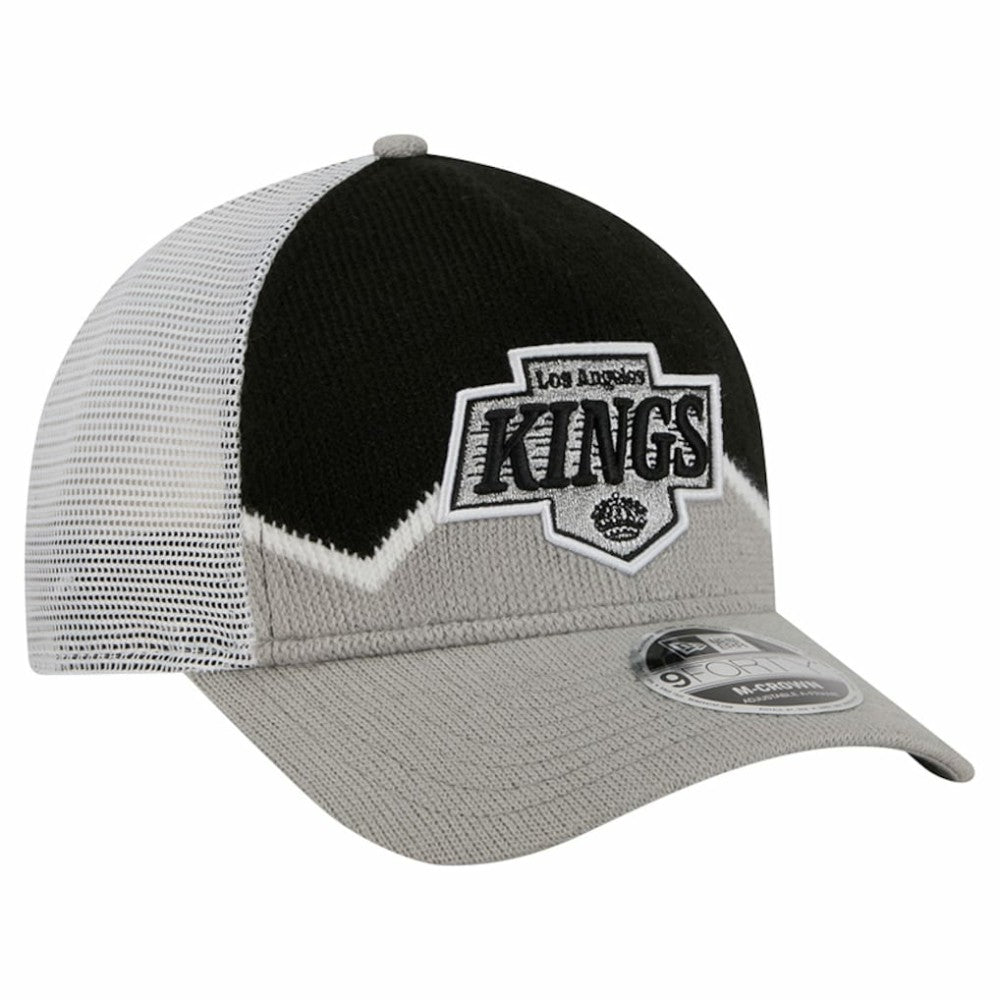 Los Angeles Kings New Era Hockey Sock 9FORTY A-Frame M-Crown Adjustable Trucker Hat -  NHL Hats
