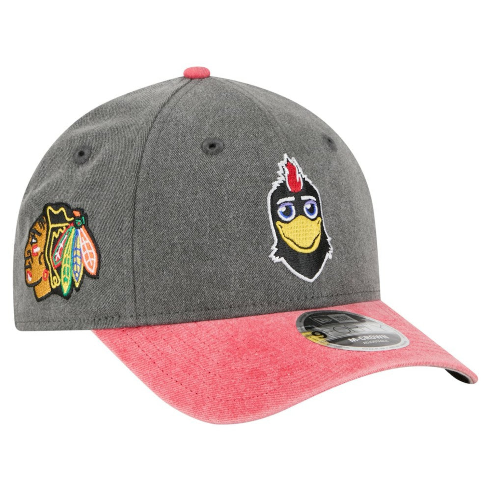 Chicago Blackhawks New Era Mascot 2-Tone 9FORTY Adjustable Hat -  NHL Hats