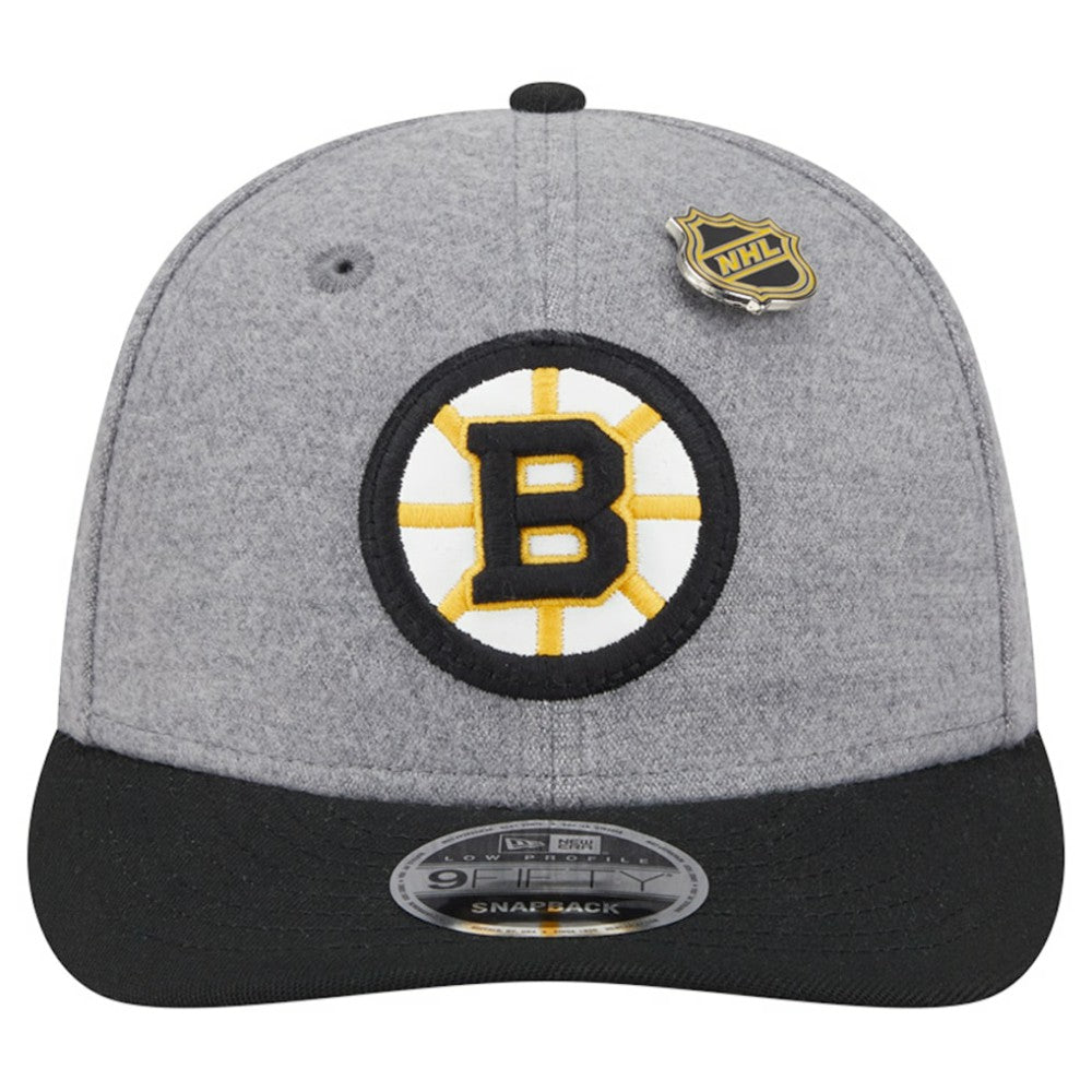 Boston Bruins New Era Wool Pin Low Profile 9FIFTY Snapback Hat -  NHL Hats