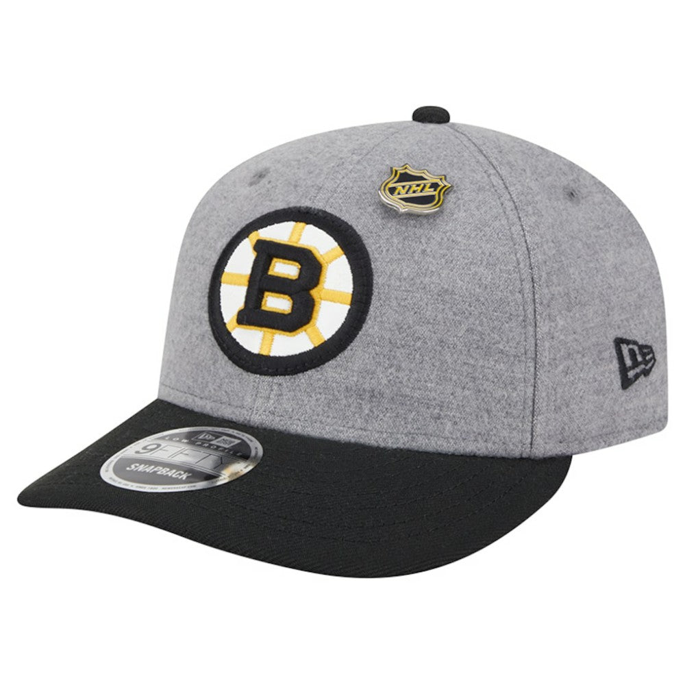 Boston Bruins New Era Wool Pin Low Profile 9FIFTY Snapback Hat -  NHL Hats