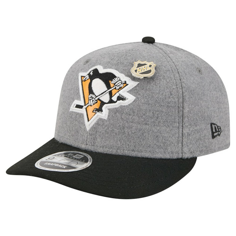 Pittsburgh Penguins New Era Wool Pin Low Profile 9FIFTY Snapback Hat -  NHL Hats