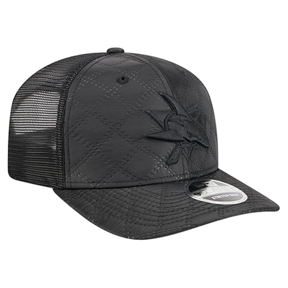 San Jose Sharks New Era Quilted Nylon 9SEVENTY Adjustable Trucker Hat -  NHL Hats