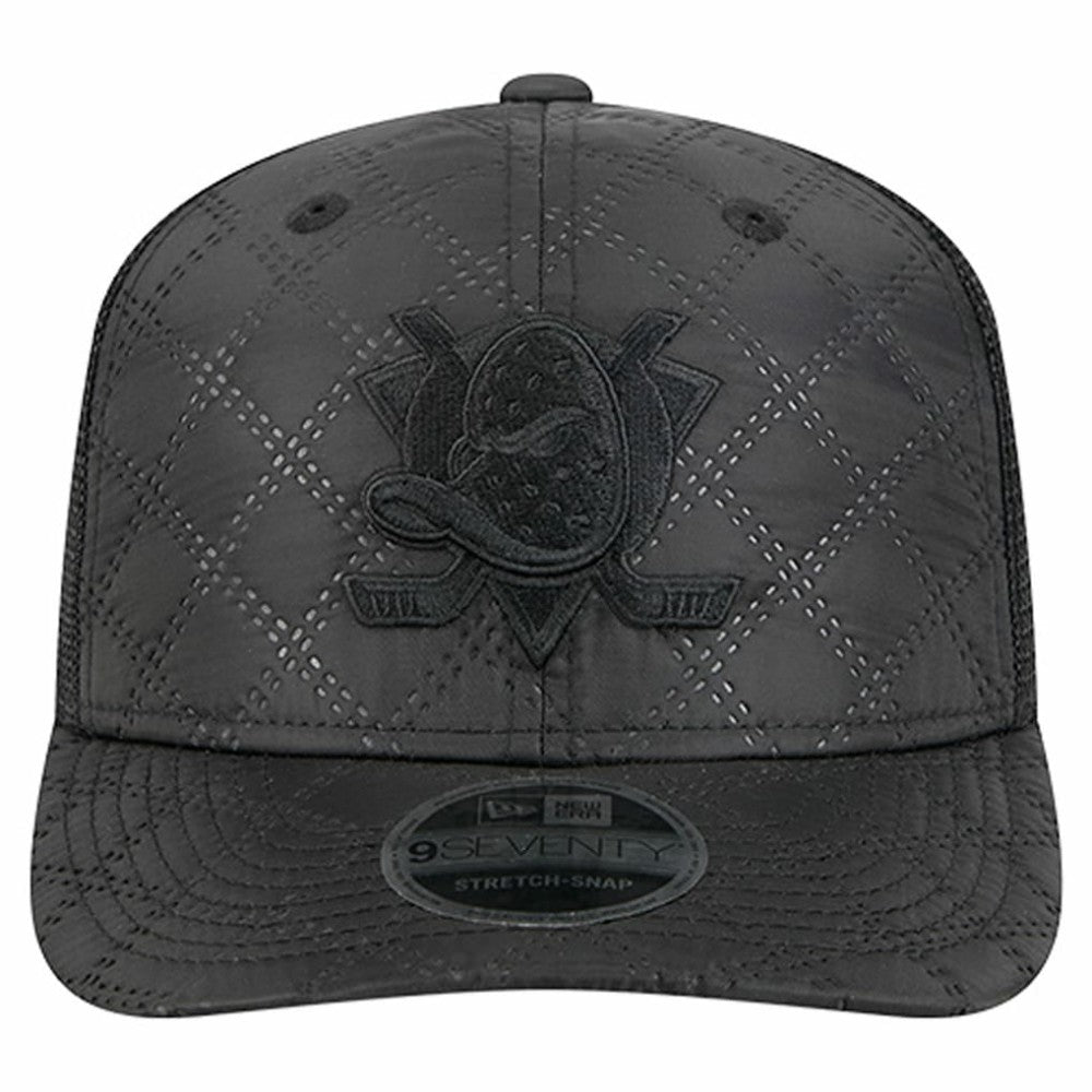 Anaheim Ducks New Era Quilted Nylon 9SEVENTY Adjustable Trucker Hat -  NHL Hats